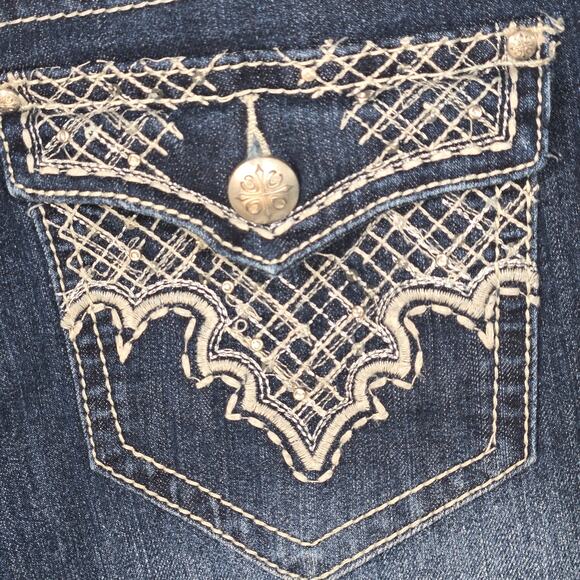 ND Weekend Embroidered Rhinestone Pocket Women's Jeans. Dark Blue. Size 16 - Picture 8 of 11